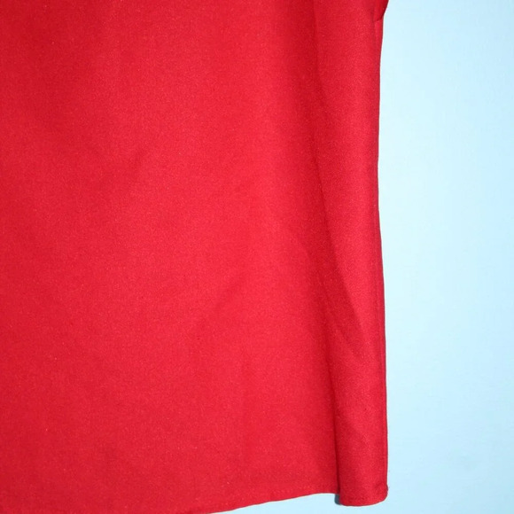 SHEIN Red High Neck Key-Hole Neckline Flutter Sleeves XS - Picture 7 of 13